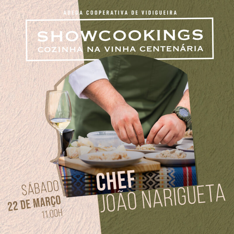 Showcooking Vinha Centenária com Chef Convidado (Sábado)