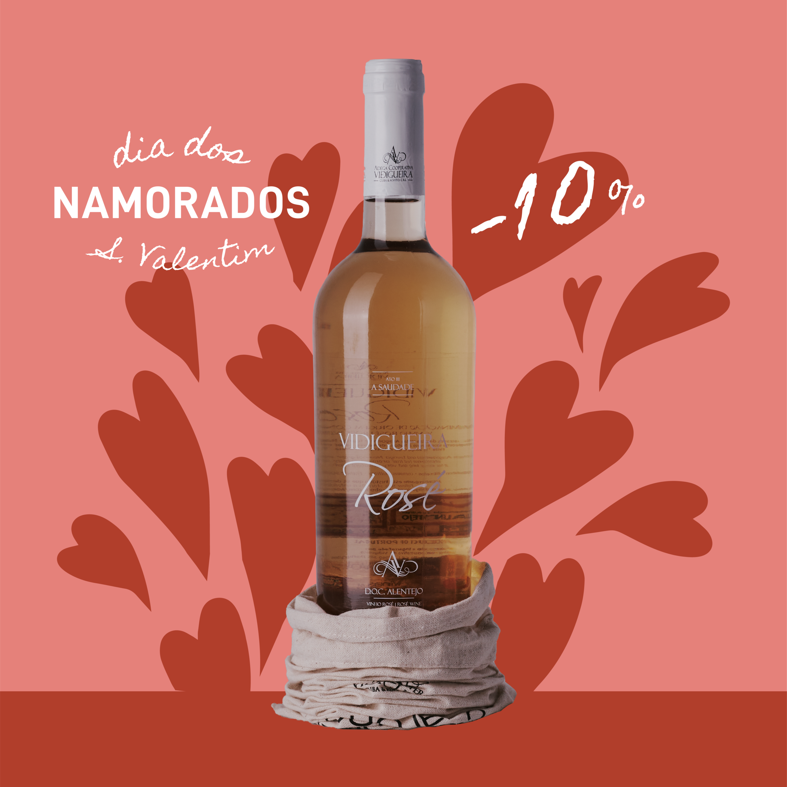 Vidigueira Rosé DOC + Saco Temático - Especial Dia dos Namorados